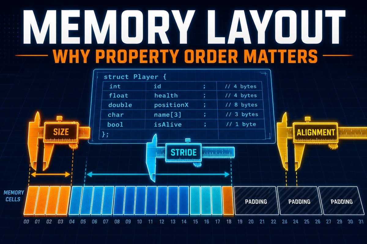Cover image for [Swift Deep Dive #6] Swift Memory Layout: Property Order Changes Size